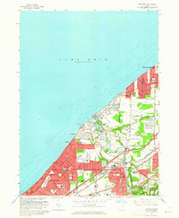 1963 Map of Eastlake, OH, 1965 Print