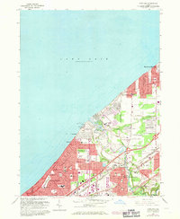 preview thumbnail of historical topo map of Eastlake, OH in 1963