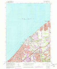 preview thumbnail of historical topo map of Eastlake, OH in 1963