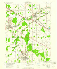 1959 Map of Elmore, OH, 1961 Print