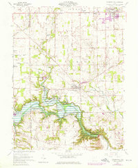 1960 Map of Farmersville, 1976 Print