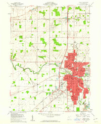 1960 Map of Findlay, OH, 1962 Print