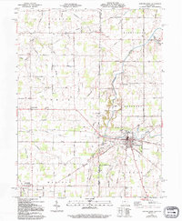 preview thumbnail of historical topo map of Fort Recovery, OH in 1960