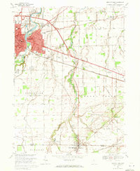 preview thumbnail of historical topo map of Sandusky County, OH in 1969