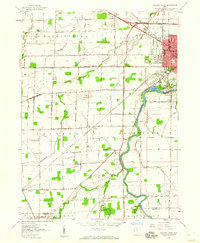 preview thumbnail of historical topo map of Sandusky County, OH in 1958
