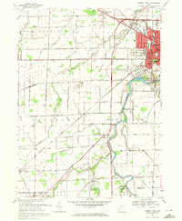 Download a high-resolution, GPS-compatible USGS topo map for Fremont West, OH (1971 edition)
