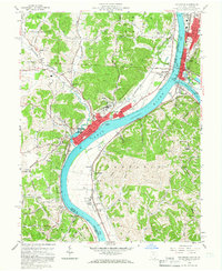 Download a high-resolution, GPS-compatible USGS topo map for Gallipolis, OH (1966 edition)