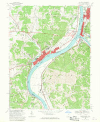 Download a high-resolution, GPS-compatible USGS topo map for Gallipolis, OH (1970 edition)