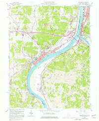 Download a high-resolution, GPS-compatible USGS topo map for Gallipolis, OH (1977 edition)