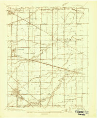 preview thumbnail of historical topo map of Genoa, OH in 1935