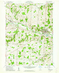 preview thumbnail of historical topo map of Granville, OH in 1961