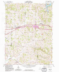Download a high-resolution, GPS-compatible USGS topo map for Gratiot, OH (1995 edition)