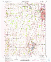 Download a high-resolution, GPS-compatible USGS topo map for Greenville West, OH (1990 edition)