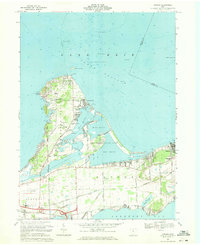 preview thumbnail of historical topo map of Ottawa County, OH in 1969