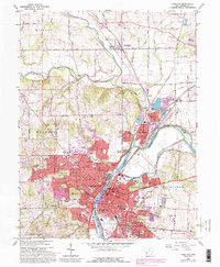 Download a high-resolution, GPS-compatible USGS topo map for Hamilton, OH (1988 edition)