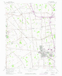 preview thumbnail of historical topo map of Hilliard, OH in 1966