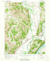 Download a high-resolution, GPS-compatible USGS topo map for Hooven, OH (1965 edition)