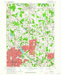 Download a high-resolution, GPS-compatible USGS topo map for Hudson, OH (1964 edition)