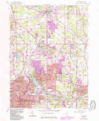 Download a high-resolution, GPS-compatible USGS topo map for Hudson, OH (1985 edition)