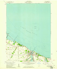 Download a high-resolution, GPS-compatible USGS topo map for Huron, OH (1961 edition)