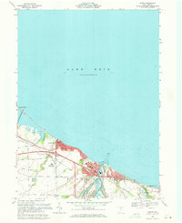 Download a high-resolution, GPS-compatible USGS topo map for Huron, OH (1971 edition)