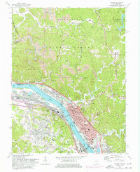 Download a high-resolution, GPS-compatible USGS topo map for Ironton, OH (1977 edition)