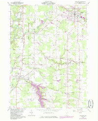 1960 Map of Jefferson, 1985 Print