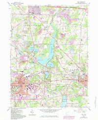 Download a high-resolution, GPS-compatible USGS topo map for Kent, OH (1984 edition)