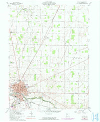 1961 Map of Kenton, OH, 1990 Print
