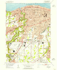 Download a high-resolution, GPS-compatible USGS topo map for Lakewood, OH (1955 edition)
