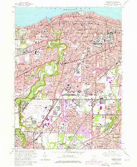 Download a high-resolution, GPS-compatible USGS topo map for Lakewood, OH (1971 edition)