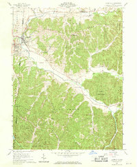 1961 Map of Laurelville, OH, 1970 Print