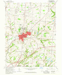 Download a high-resolution, GPS-compatible USGS topo map for Lebanon, OH (1968 edition)