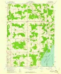 preview thumbnail of historical topo map of Ashtabula County, OH in 1959