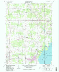 preview thumbnail of historical topo map of Ashtabula County, OH in 1994