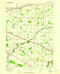 Download a high-resolution, GPS-compatible USGS topo map for Lindsey, OH (1960 edition)