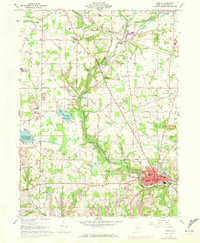 preview thumbnail of historical topo map of Lisbon, OH in 1960