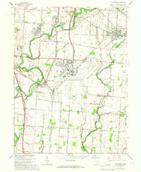 1964 Map of Lockbourne, 1966 Print