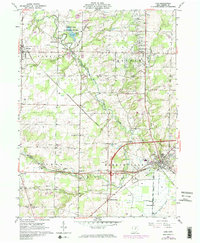 1961 Map of Lodi, 1974 Print