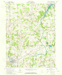 1961 Map of Loudonville, 1973 Print