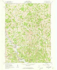 1961 Map of Macksburg, OH, 1963 Print