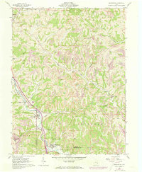 preview thumbnail of historical topo map of Macksburg, OH in 1961