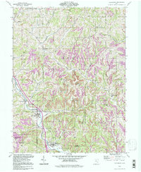preview thumbnail of historical topo map of Macksburg, OH in 1994