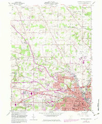Download a high-resolution, GPS-compatible USGS topo map for Mansfield North, OH (1983 edition)