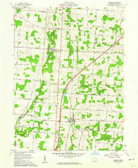 1961 Map of Marengo, OH, 1962 Print