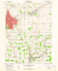 1961 Map of Marion, OH, 1962 Print