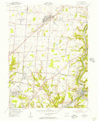 1955 Map of Mason, OH, 1956 Print