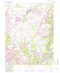 preview thumbnail of historical topo map of Mason, OH in 1965
