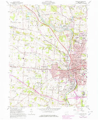 preview thumbnail of historical topo map of Massillon, OH in 1961