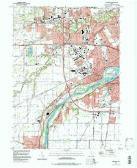 Download a high-resolution, GPS-compatible USGS topo map for Maumee, OH (1998 edition)